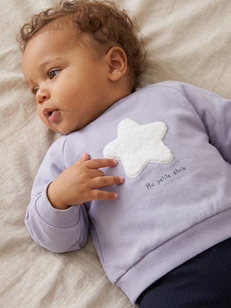 Baby sweater met rugopening hemelsblauw - vertbaudet enfant 