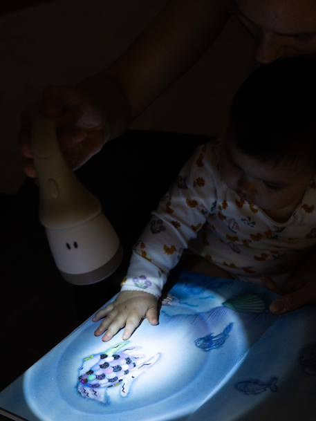 Veilleuse Pixie Torch BLEU PERLE+ROSE DRAGEE+sable+vert sauge - vertbaudet enfant 