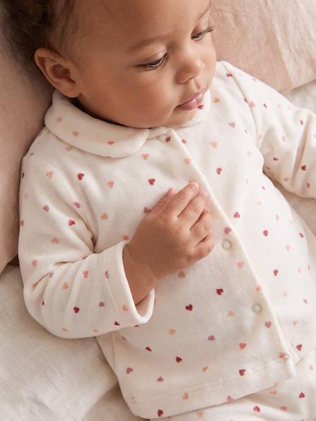 Lot de 2 pyjamas bébé fille rose poudré - vertbaudet enfant 