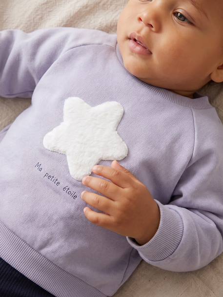 Baby sweater met rugopening hemelsblauw - vertbaudet enfant 