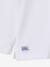 Polo manches longues garçon blanc+bleu ardoise - vertbaudet enfant 
