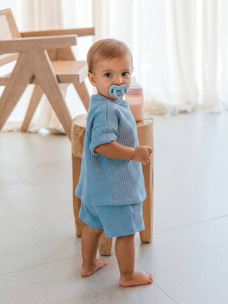 SUAVINEX fopspeen SX Pro blauw+groen+rozen+zandbeige - vertbaudet enfant 