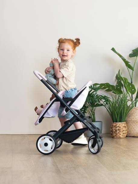 Maxi Cosi Poussette Jumeaux - beige+rose - vertbaudet enfant 