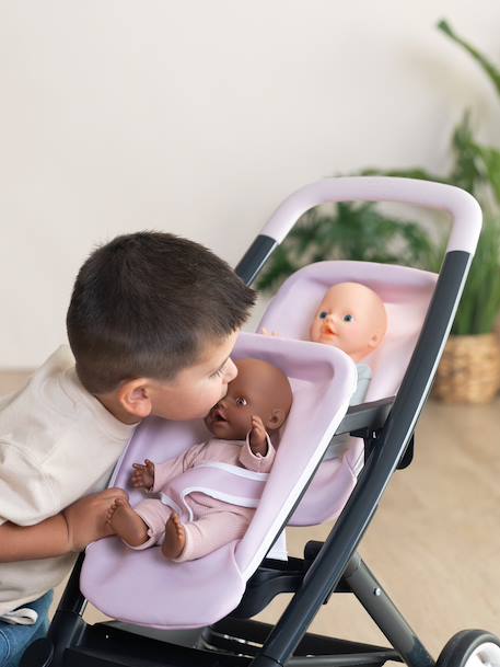 Maxi Cosi Dubbele kinderwagen - SMOBY beige+rozen - vertbaudet enfant 