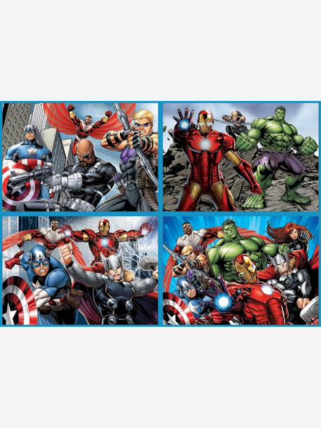 Lot de 4 puzzles progressifs 50 à 150 pièces Multi 4 Marvel® Avengers EDUCA ROUGE - vertbaudet enfant 