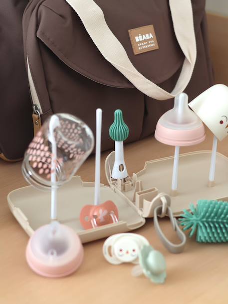 Kit de voyage égoutte bib sable - vertbaudet enfant 