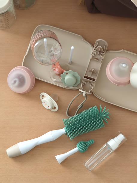 Kit de voyage égoutte bib sable - vertbaudet enfant 