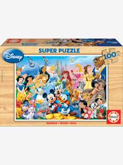 Speelgoed-Educatief speelgoed-Houten puzzel van 100 stukjes De wonderlijke wereld van Disney® EDUCA