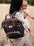 Sac à dos à langer Wellington beige chiné+Bleu marine+marron+marron imprimé - vertbaudet enfant 
