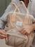 Sac à dos à langer Wellington beige chiné+Bleu marine+marron+marron imprimé - vertbaudet enfant 