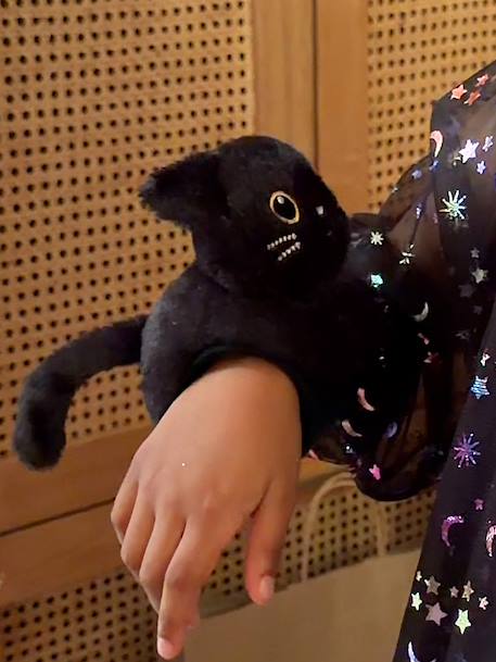Bracelet chat noir peluche noir - vertbaudet enfant 