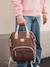 Sac à dos à langer Wellington beige chiné+Bleu marine+marron+marron imprimé - vertbaudet enfant 