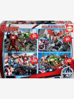 Jouet-Jeux éducatifs-Puzzles-Lot de 4 puzzles progressifs 50 à 150 pièces Multi 4 Marvel Avengers