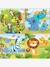 Set van 4 puzzels Wilde dieren van 12 tot 25 stukjes EDUCA geel - vertbaudet enfant 