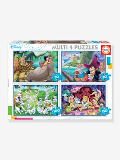 Jouet-Jeux éducatifs-Puzzles-Lot de 4 puzzles progressifs 50 à 150 pièces Multi 4 Classiques Disney
