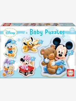 Jouet-Jeux éducatifs-Lot de 5 puzzles progressifs 3 à 5 pièces Disney® Mickey EDUCA