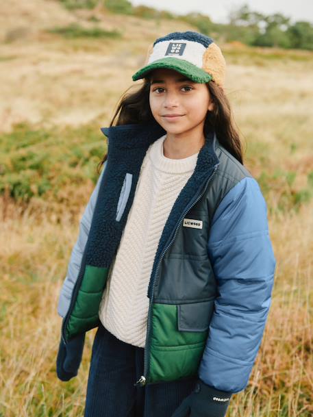 Veste Franka réversible marine+rose - vertbaudet enfant 