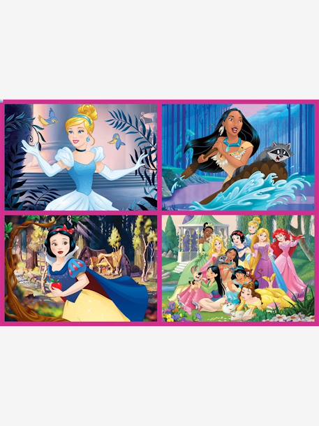 Lot de 4 puzzles progressifs de 50 à 150 pièces Disney® Princesses EDUCA ROSE - vertbaudet enfant 