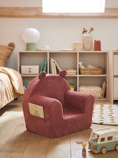 -Fauteuil en velours ourson