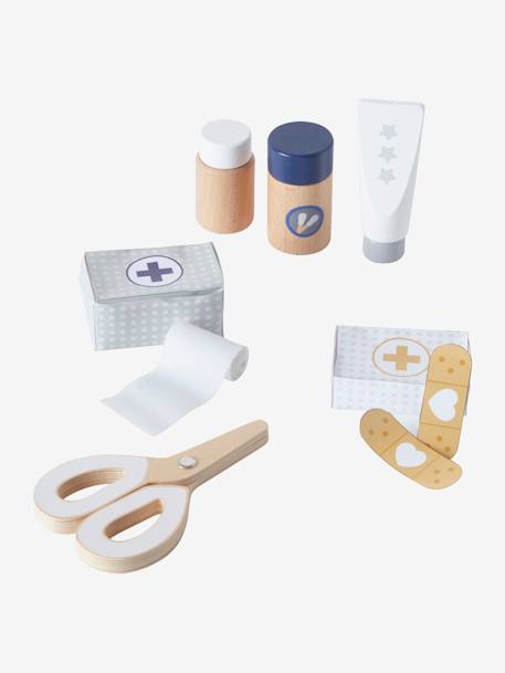 Set docteur poupon en bois FSC® blanc - vertbaudet enfant 