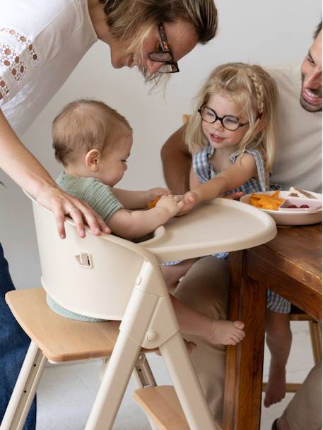 Chaise haute Evoclick 5 en 1 sable - vertbaudet enfant 
