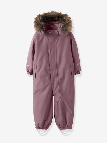 Gevoerde jumpsuit met fleece voor kinderen NAME IT donkerblauw+zachtpaars - vertbaudet enfant 