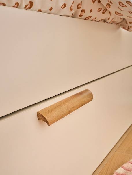 Lit enfant 90x190cm avec rangements + table de chevet réversible Japi blanc - vertbaudet enfant 