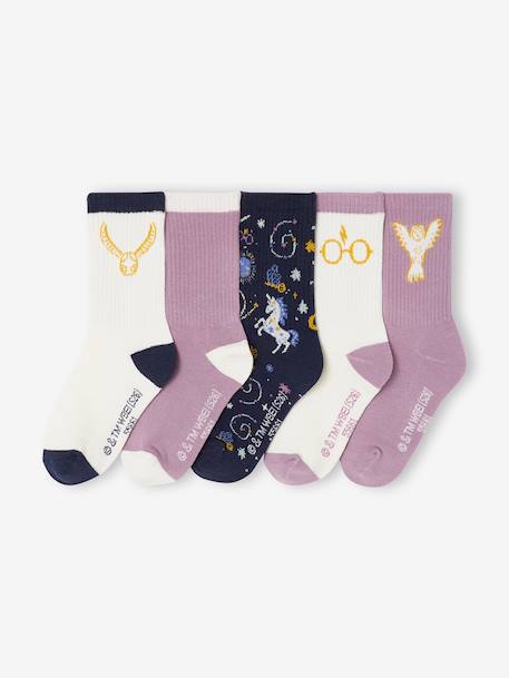 Fille-Lot de 5 mi-chaussettes tennis fille Harry Potter
