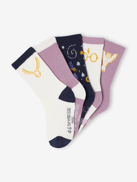 Set van 5 halfhoge sportsokken HARRY POTTER rozenhout - vertbaudet enfant 