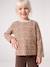 Meisjesshirt met fleece, lange mouwen rouge+vanille - vertbaudet enfant 
