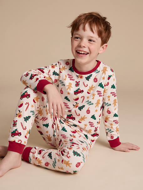 Pyjama de Noël garçon écru - vertbaudet enfant 