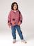 Veste fille sherpa motifs écru+mauve+vanille - vertbaudet enfant 