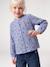 Chemise file gaze de coton imprimée personnalisable blanc imprimé+bleu chambray+doré+écru+mauve - vertbaudet enfant 