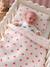 Couette + oreiller poupon en gaze de coton caramel+jaune+rose+rose+rose imprimé - vertbaudet enfant 