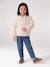 Manteau court fille écru - vertbaudet enfant 