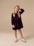 Robe fille manches longues prune - vertbaudet enfant 