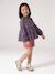 Blouse fille anthracite+vanille - vertbaudet enfant 