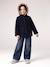 Manteau fille à capuche camel+marine - vertbaudet enfant 