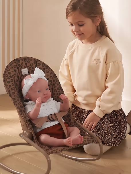 Transat poupée hauteur réglable marron - vertbaudet enfant 