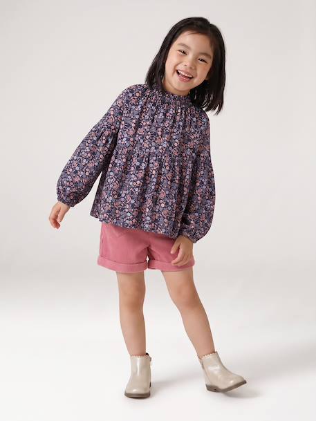 Blouse fille anthracite+vanille - vertbaudet enfant 