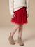 Jupe fille en tulle rouge - vertbaudet enfant 