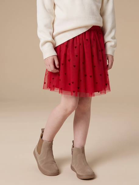 Tule meisjesrok rood - vertbaudet enfant 