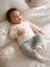 Brassière naissance manches longues cappuccino+écru+vert sauge - vertbaudet enfant 