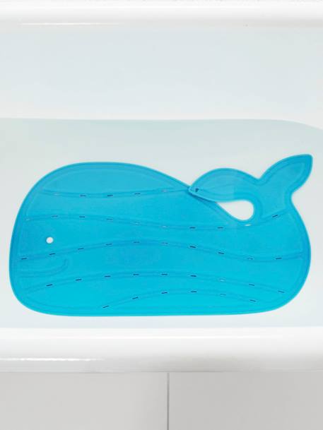 Tapis de bain baleine Moby BLEU+gris - vertbaudet enfant 