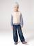 Mouwloos meisjesvest met knopen lila+vanille - vertbaudet enfant 