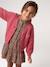 Gilet boutonné fille écru+vieux rose - vertbaudet enfant 