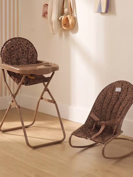 Chaise haute pour poupon métal marron - vertbaudet enfant 