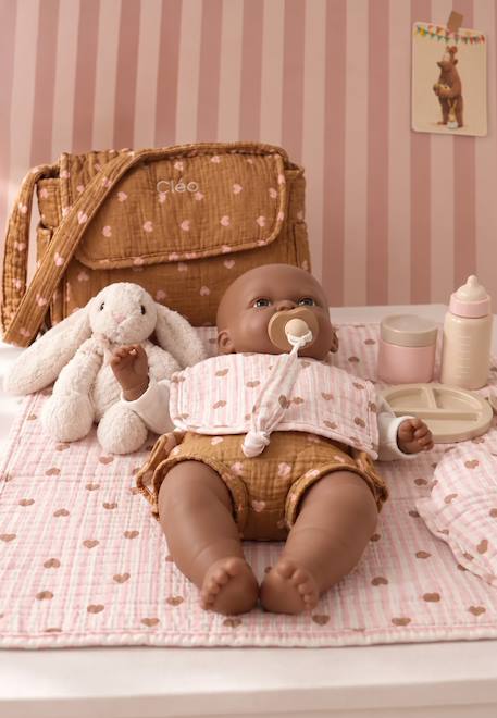 Sac à langer et accessoires personnalisable en bois FSC® caramel - vertbaudet enfant 