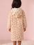 Fleece dekenponcho voor meisjes ecru - vertbaudet enfant 