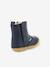 Boots fourrées cuir bébé garçon Socool Cho 1ers pas marine - vertbaudet enfant 